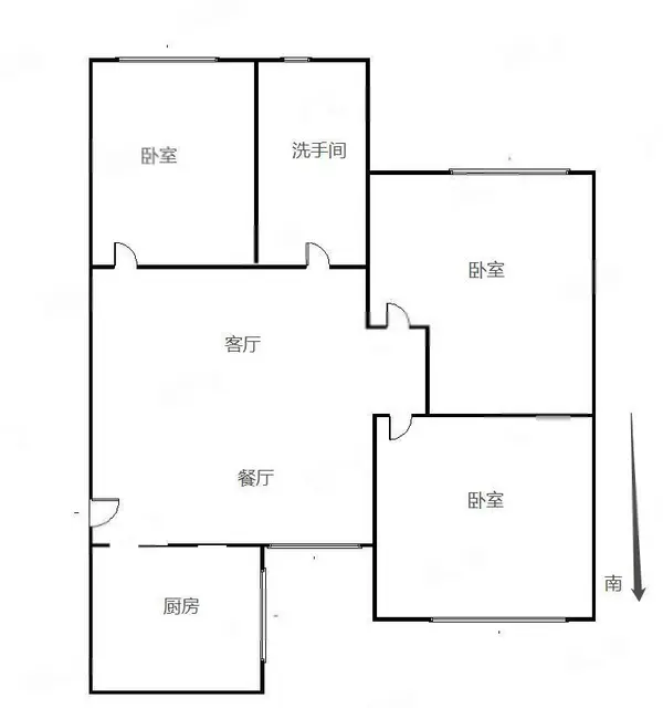 新香洲梅华小 翠花电梯三房 全新精装一梯两户 安静真图 - 图片 12