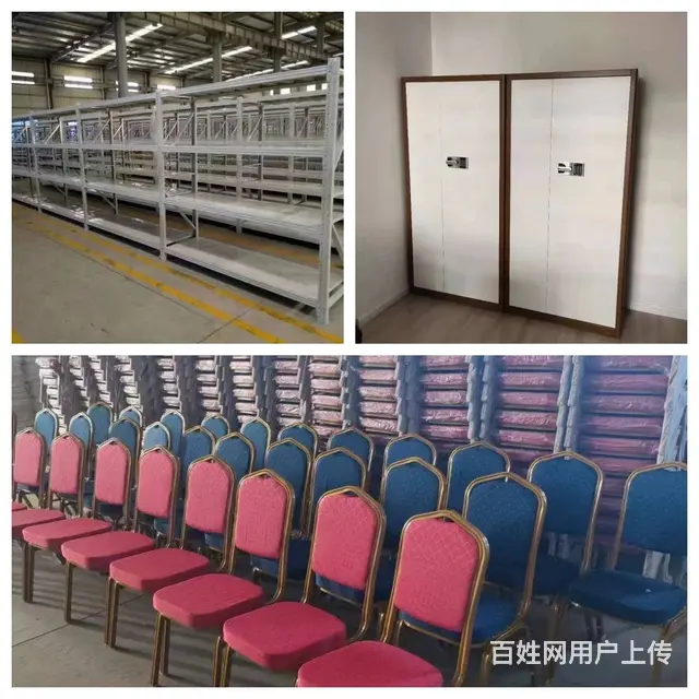 电脑桌办公椅厂家直销班台高低床文件柜电影院椅货架 - 图片 2