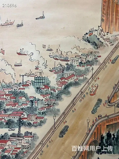 钱松 岩山水 尺寸136✖️66cm - 图片 4