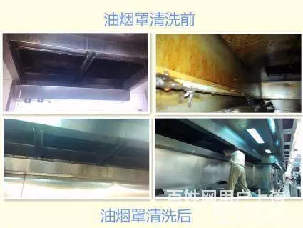 昆山巴城酒店饭店厨房油烟机清洗 商场油烟管道清洗 - 图片 4