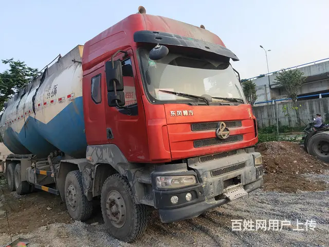 湛江13年柳汽水泥罐车，驾驶楼原装，轮胎漂亮 - 图片 2