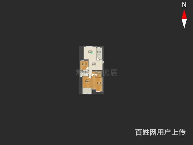 金新鼎邦博小+北郊3居室两房朝南家电设备齐全可随时 - 图片 9