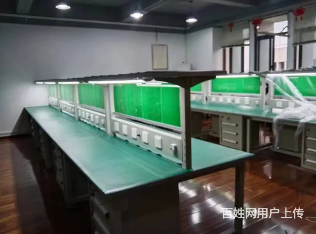 车间流水线防静电工作台带灯操作台东莞深圳钳工台打包 - 图片 1