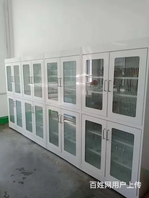 实验室带玻璃孔器皿柜台 酸碱柜药品柜防腐蚀储存柜 - 图片 7