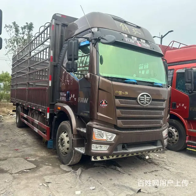 二手一汽解放6.8米高栏载货车 国六260马力包提 - 图片 3
