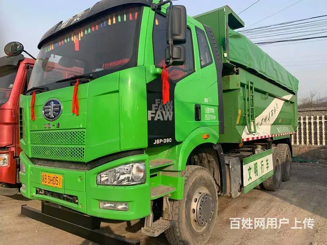 18年国五解放后八轮自卸车390马力5米8箱 - 图片 1