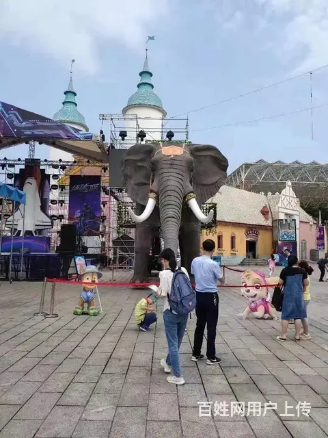 绍兴巡游机械大象出租 机械大象厂家 - 图片 2