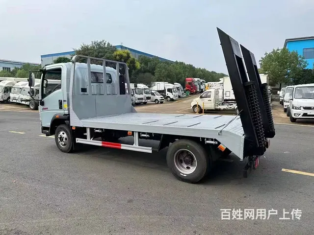 蓝牌重汽豪沃平板车 C照开拉60　75挖掘机平板车 - 图片 11