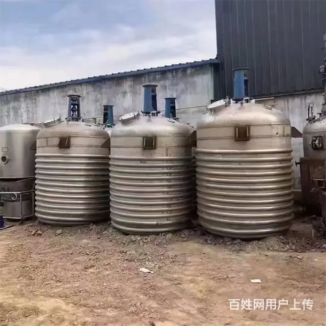 二手不锈钢反应釜 内外抛光反应釜 材质304 - 图片 2