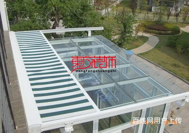 淄博遮阳帘阳光房电动窗帘天棚帘采光顶室内折叠遮阳帘 - 图片 9