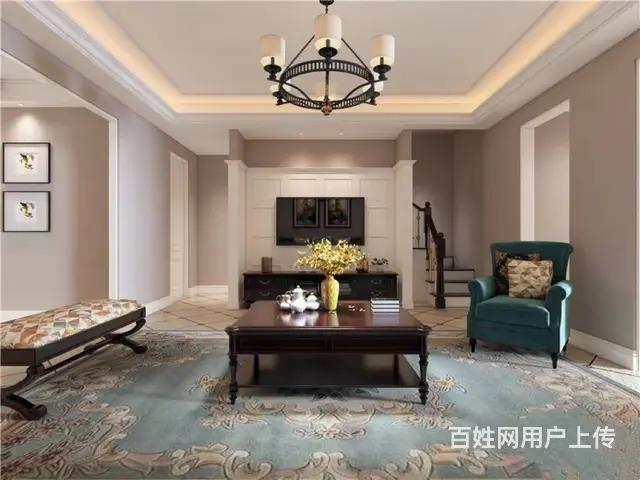 简约美式风格340平米别墅案例 - 图片 2