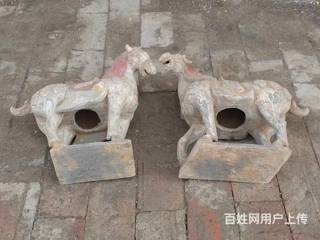 老陶马一对，保存完好，全品无磕碰 - 图片 5