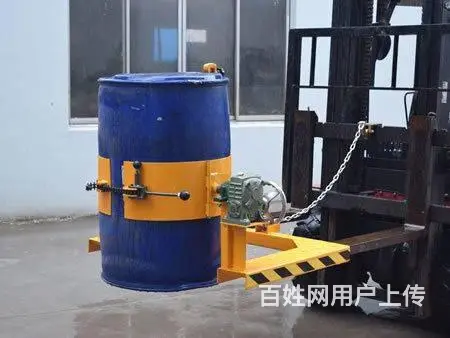 电动油桶车电动油桶倒料车叉车鹰嘴夹具抱桶器油桶吊具 - 图片 1