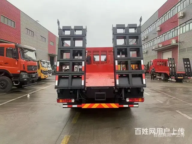 渭南解放JK6前四后八平板运输车320挖掘机拖板车一台多少钱 - 图片 5