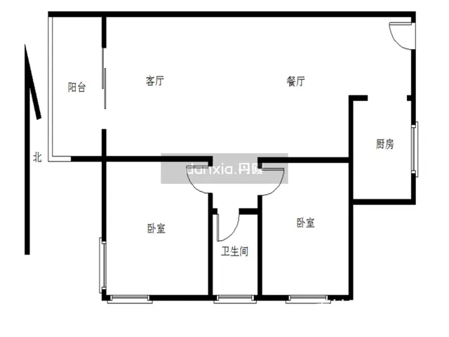 龙池新天地 电梯高层大两房 边套 采光好 家具齐全拎包入住 - 图片 8