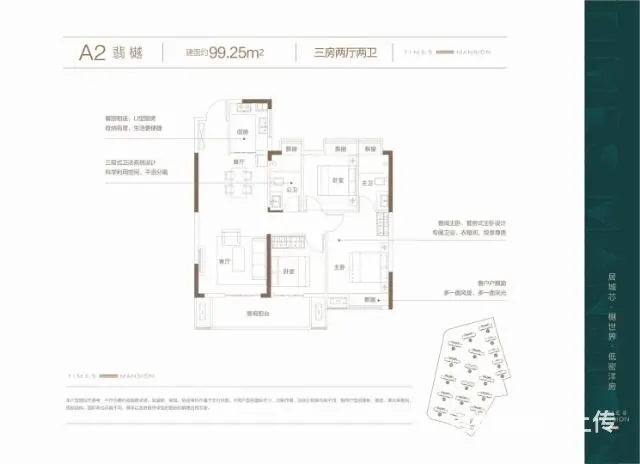 汉港观澜秀江南润达国际旁时代天樾三房 - 图片 2
