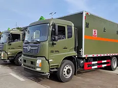 东风天锦6.8米二类气体厢式运输车二氧化碳运输车