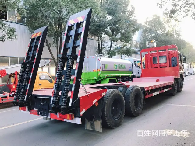 东风系列低平板车 拉大型挖掘机摊铺机拖板车可分期 - 图片 4
