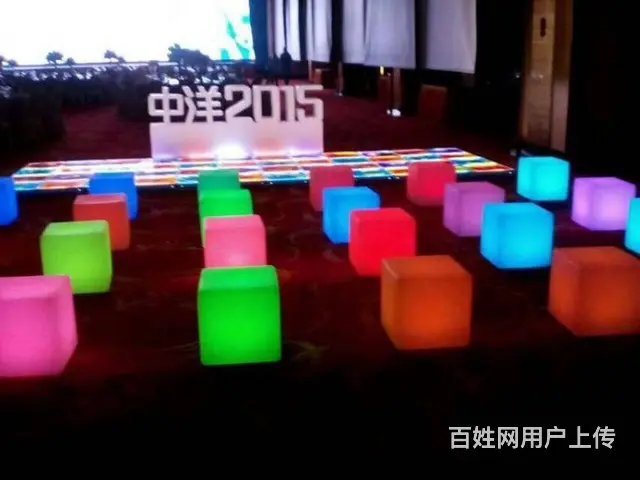 广州发光吧台出租，发光吧椅出租，发光球出租租赁 - 图片 1