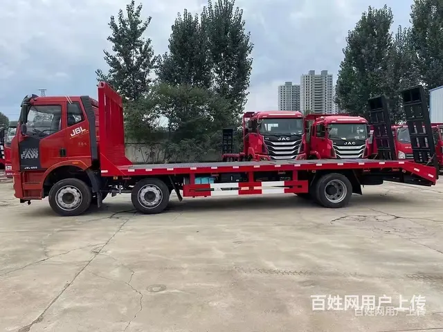 黄牌解放J6小三轴平板拖车 平板运输车 功能多 - 图片 9