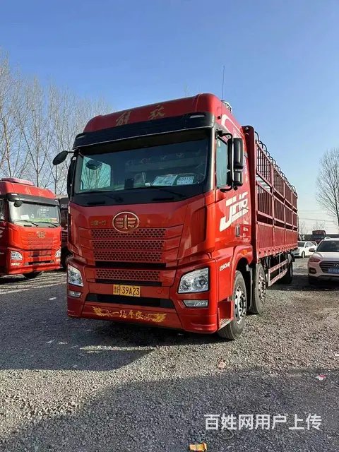 20年12月份解放后四9.6米高栏载货车，国五，锡 - 图片 1