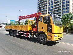解放宏昌天马8.5米货箱随车吊 哪里买便宜