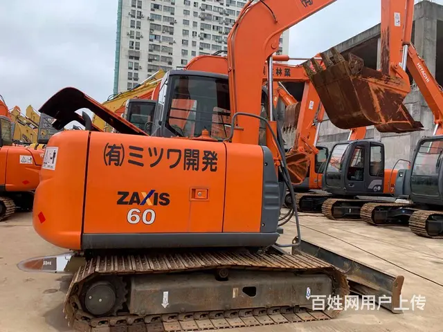 低价转让二手挖掘机进口日立60手续全质保两年包送急 - 图片 1