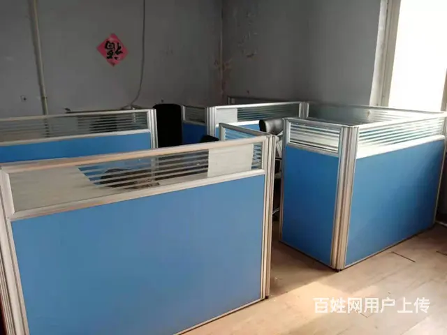 库存二手工位办公桌屏风隔断员工位单人位带小柜一个 - 图片 4