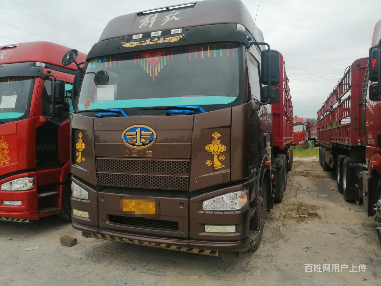 二手13米高低栏载货车解放j6p-460马力带全保