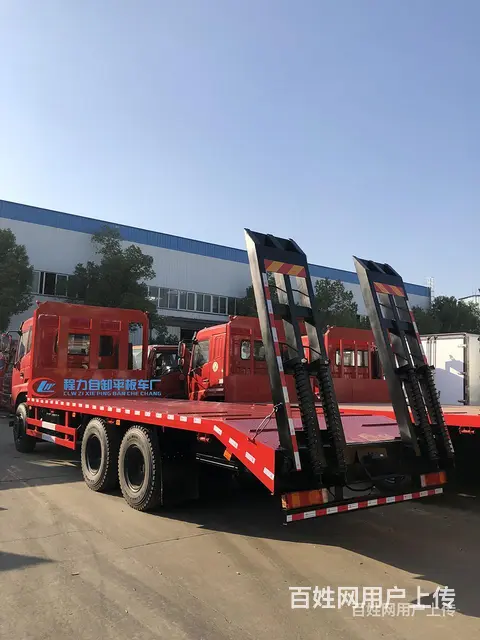 厂家急售程力牌东风后八轮挖机平板车包送上门 - 图片 3