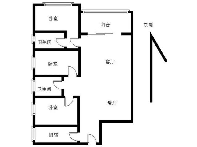 御景国际 九中电梯三房东南向不靠马路通风采光很好 - 图片 9
