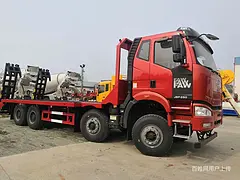16吨轮边减速桥平板运输车厂家直销售后无忧
