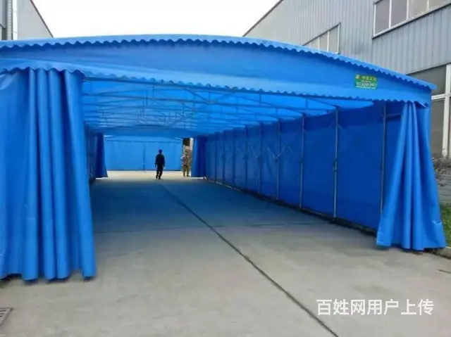 活动帐篷大型仓库棚停车棚电动棚夜宵烧烤棚伸缩折叠棚 - 图片 4