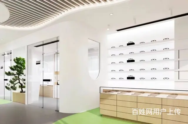 开封眼镜店装修，眼镜展柜定制厂家 郑州德尚装饰 - 图片 2