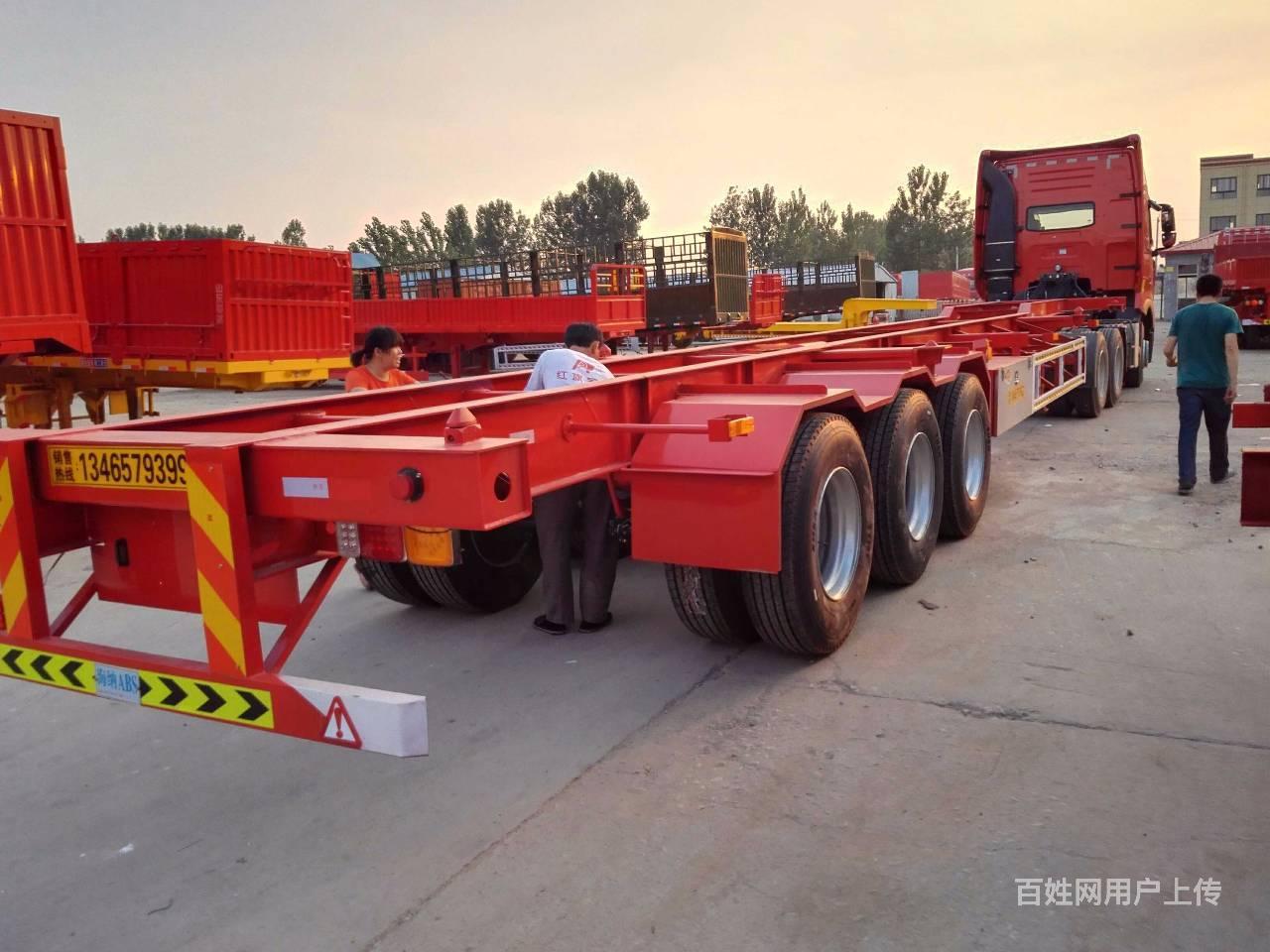 订做13米标箱挂车 高强材质