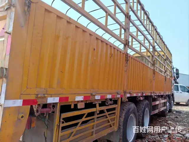 国五东风柳汽乘龙前四后八高栏车9米6货厢350马力 - 图片 3