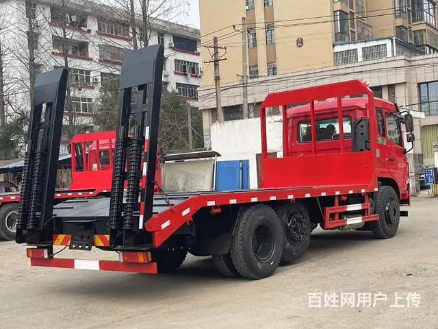 东风单桥带提升桥平板拖车 拉16吨不超载 - 图片 6