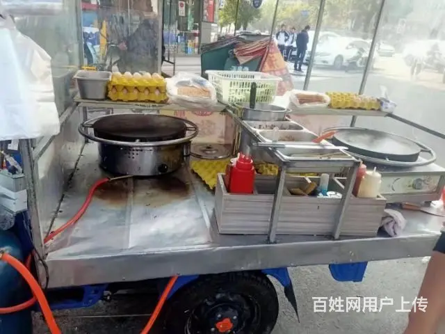 转煎饼果子三轮车带设备 - 图片 1