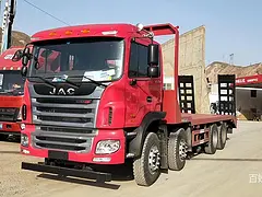 直销江淮A5前四后八 20-35吨挖机平板拖车 可送货上门