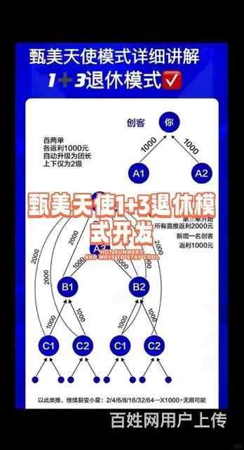 甄美天使1+3退休模式开发丨全新链动模式‼️ - 图片