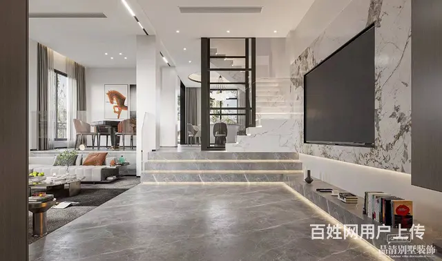 常州别墅装修：客厅可以用哪些地板砖 - 图片 4