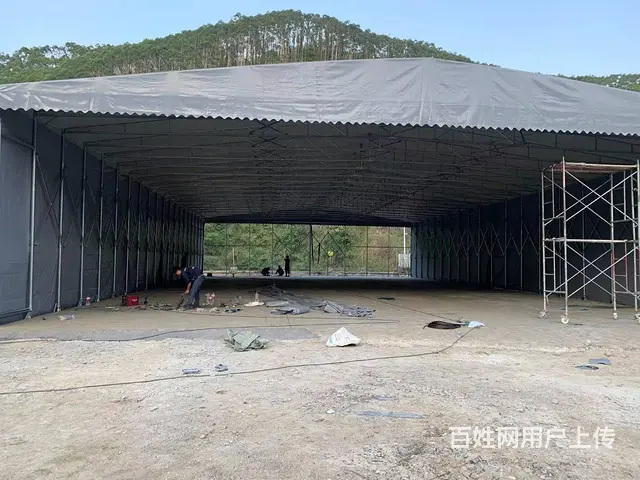 推拉雨棚户外工作棚篮球场雨棚仓库蓬物流篷医药棚通道 - 图片 2