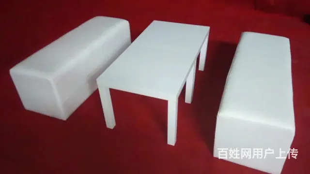 苏州高脚桌椅宴会儿童桌椅冷餐桌椅塑料靠背椅吐司沙发 - 图片 7