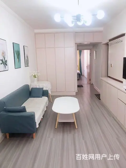 中华园车库上一楼，一室一厅45平，空调，冰箱，洗衣机，热水器 - 图片 1