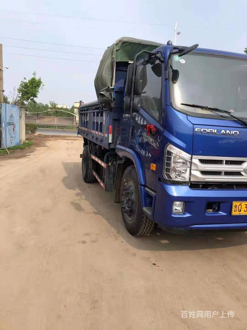 泰安1月刚上牌时代金刚160 4.3米大黄牌自卸车