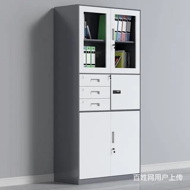 钢制储物文件柜 办公档案财务带锁柜 铭沃 大器械寄 - 图片 1