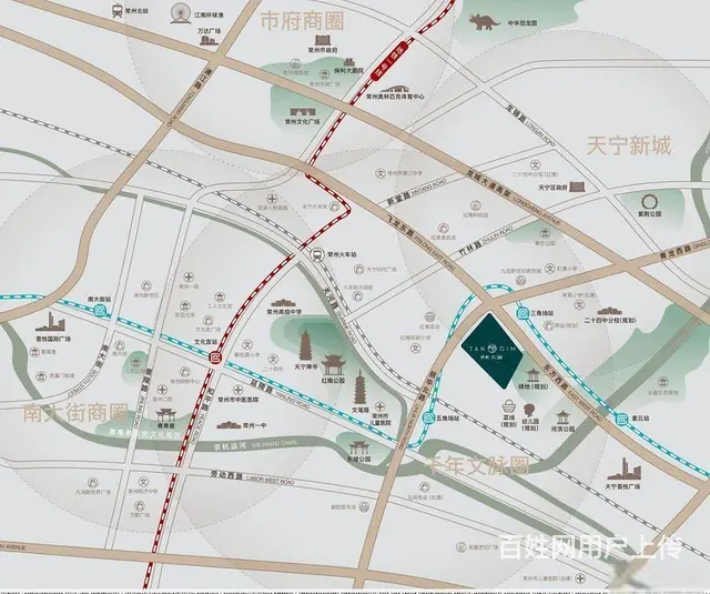 D铁口天宁红梅主芯保利天珺洋墅双公园火车站精装均26000起 - 图片 4