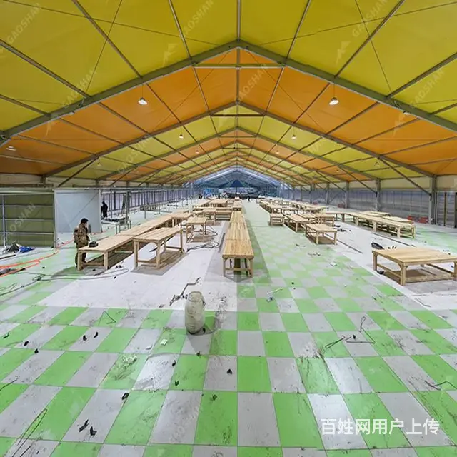 农贸市场大棚户外展会帐篷临时性车展篷房 - 图片 7
