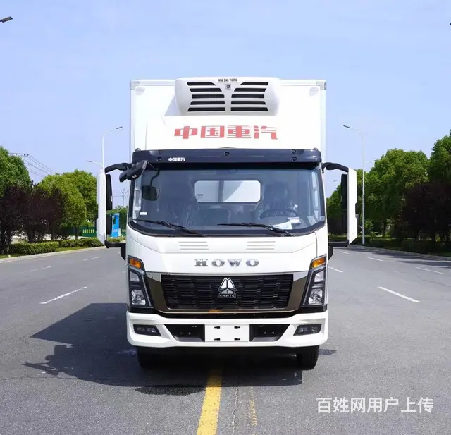 重汽豪沃蓝牌宽体冷藏车能拉多少吨货物 - 图片 2