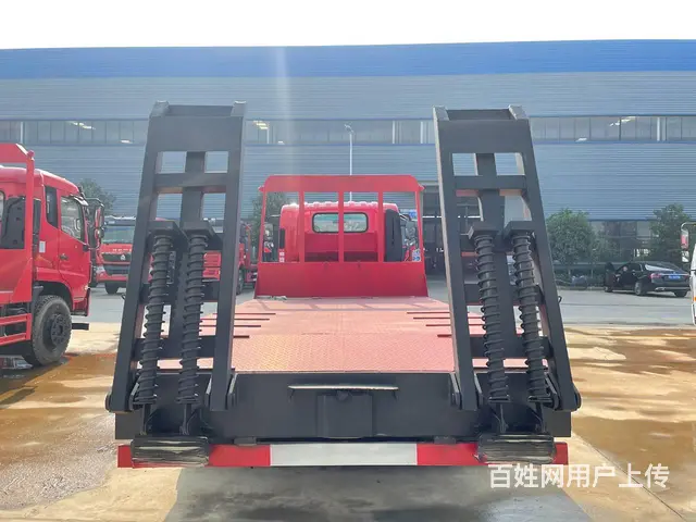 低平板运输车 可上蓝牌 120挖机拖板车 - 图片 5